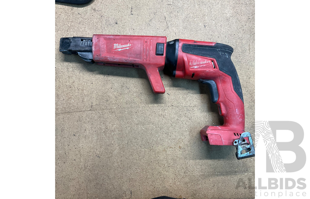 Assorted of MILWAUKEE  Power Tools in SIDCHROME Carry Bag