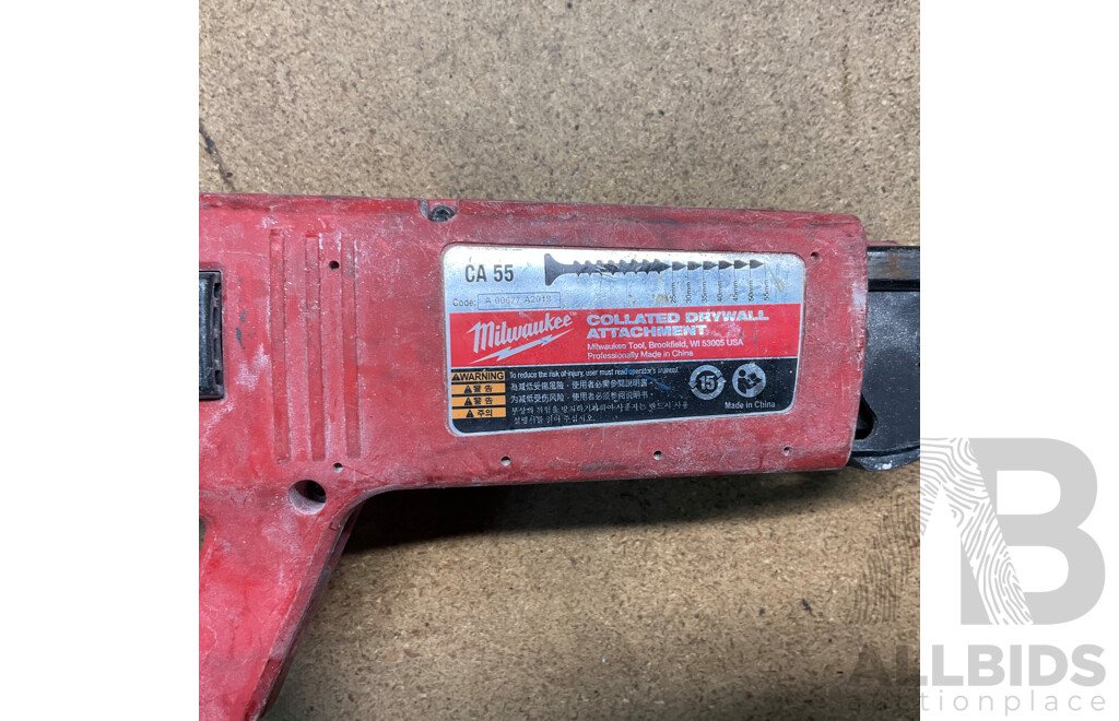 Assorted of MILWAUKEE  Power Tools in SIDCHROME Carry Bag