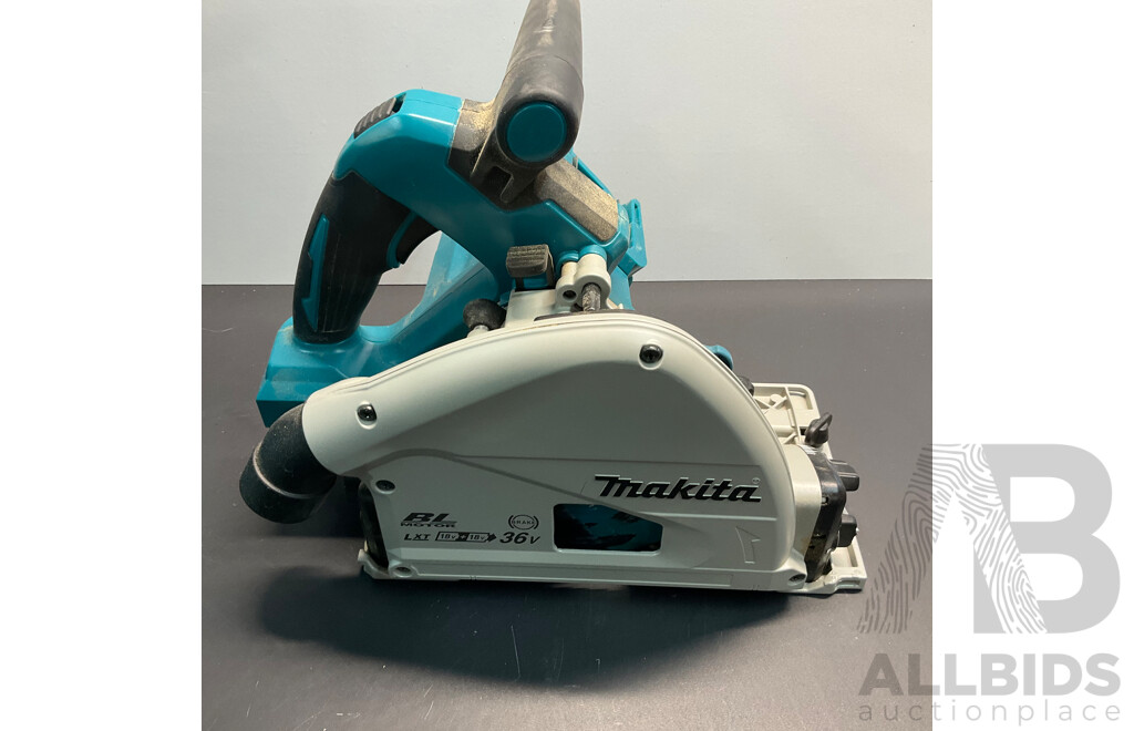 MAKITA DSP600 Cordless Brushless Plunge Cut Circular Saw - Skin Only & DC18SD Charger in Carry Case - ORP$ 845.00
