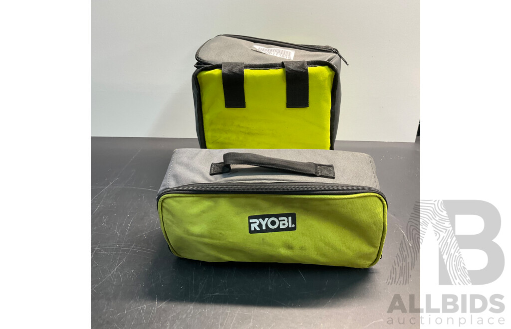 RYOBI RTR400 Trim Router & R18PD3 Hammer Drill with 2 X Batteries & 1x Charger