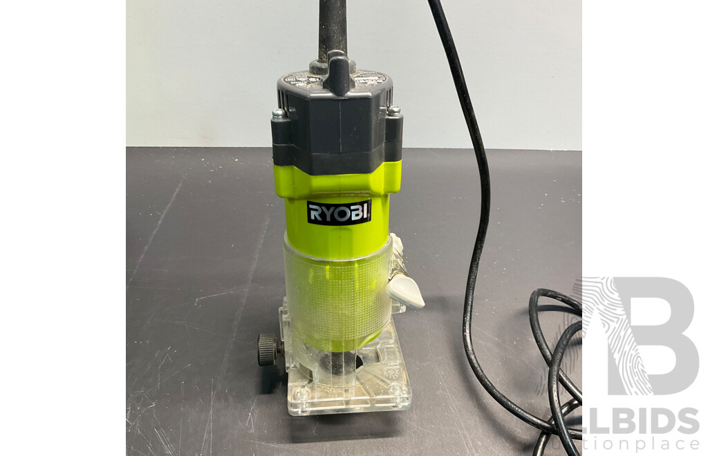 RYOBI RTR400 Trim Router & R18PD3 Hammer Drill with 2 X Batteries & 1x Charger