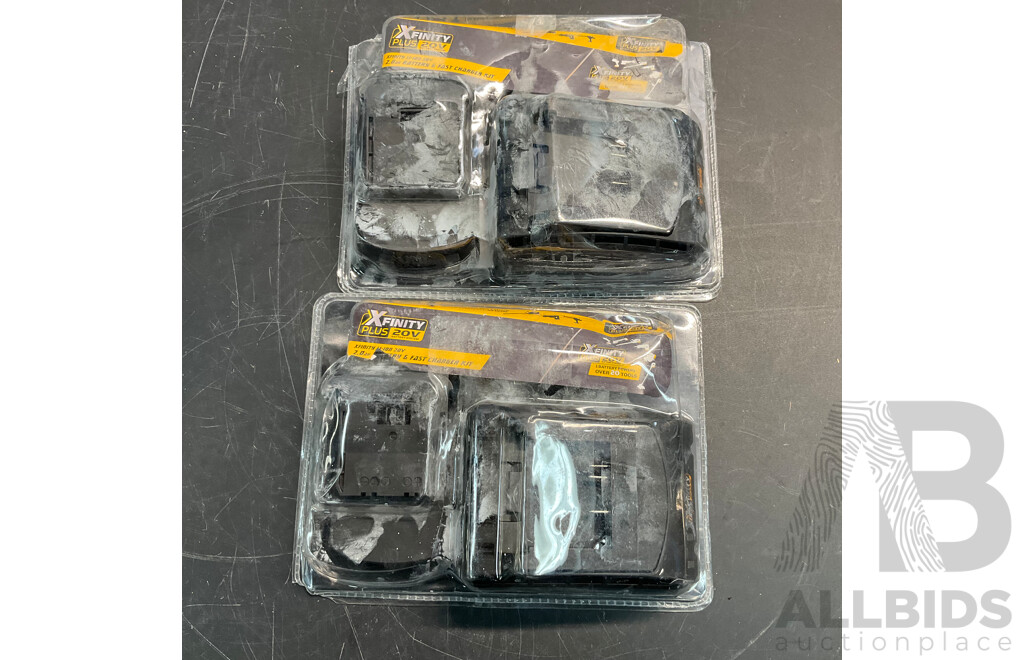 XFINITY Battery & Fast Charger Kit - Lot of 2