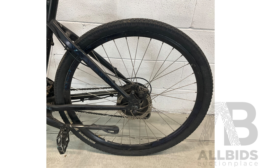 BLACK Suntour E-Bike W/ Offroad Tyres (50cm Frame)