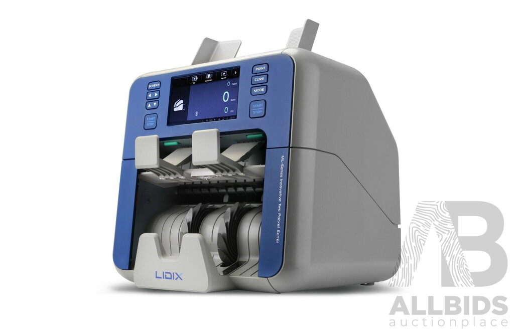 LIDIX ML-2V ML-2V Mixed Banknote Value Counter/Sorter Plus Counterfeit Detection - ORP$4,999.00