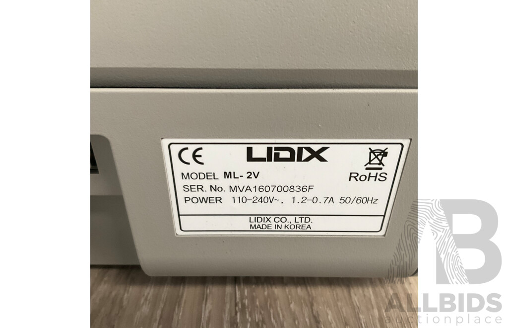 LIDIX ML-2V ML-2V Mixed Banknote Value Counter/Sorter Plus Counterfeit Detection - ORP$4,999.00