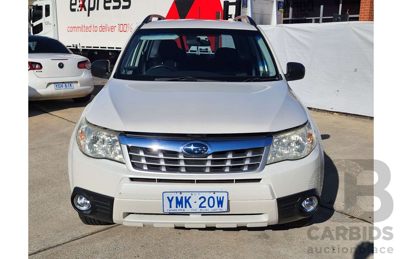 02/2012 Subaru Forester X AWD MY12 4D Wagon White 2.5L
