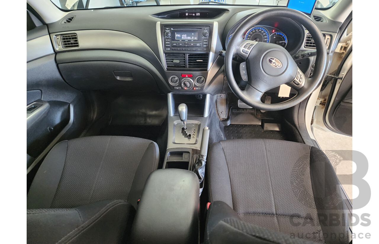 02/2012 Subaru Forester X AWD MY12 4D Wagon White 2.5L