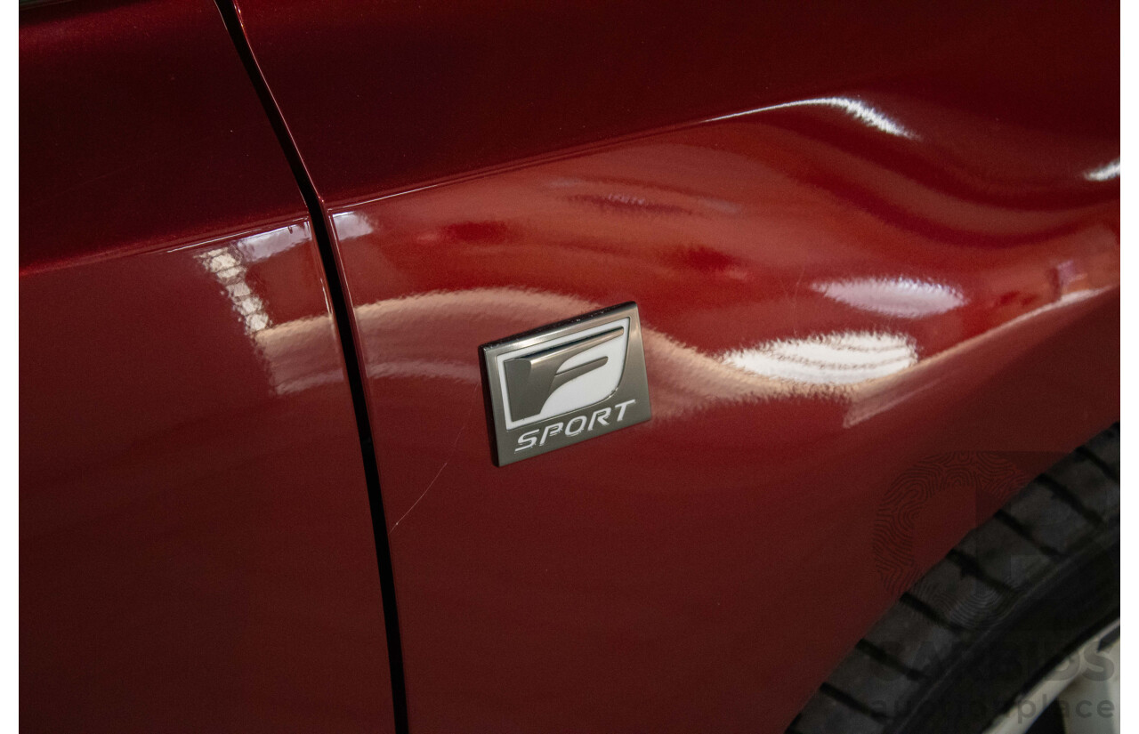 4/2012 Lexus CT200h Hybrid F-Sport ZWA10R 5d Hatchback Red 1.8L