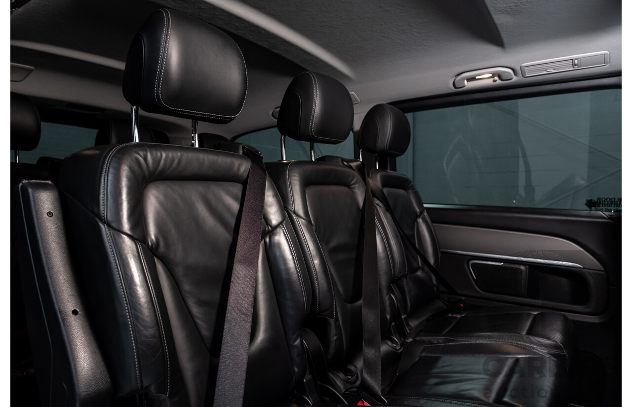 9/2018 Mercedes Benz V250d Avantgarde 447 4d Wagon Obsidian Black Metallic Turbo Diesel2.1L