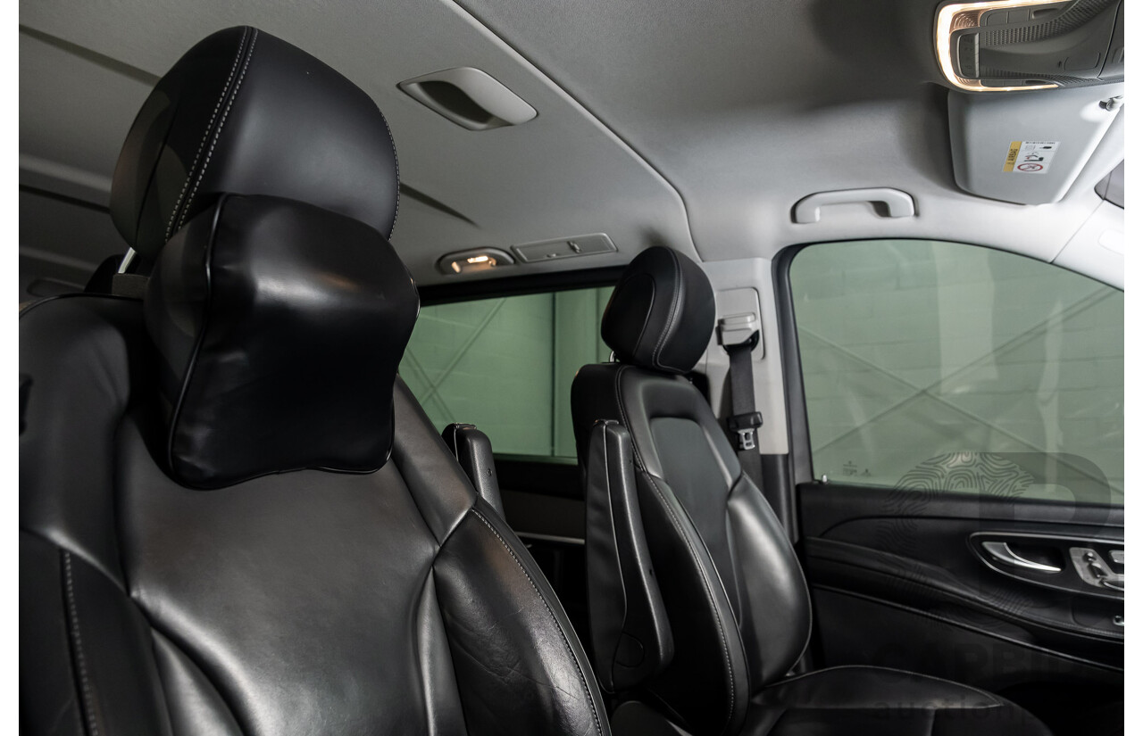 9/2018 Mercedes Benz V250d Avantgarde 447 4d Wagon Obsidian Black Metallic Turbo Diesel2.1L