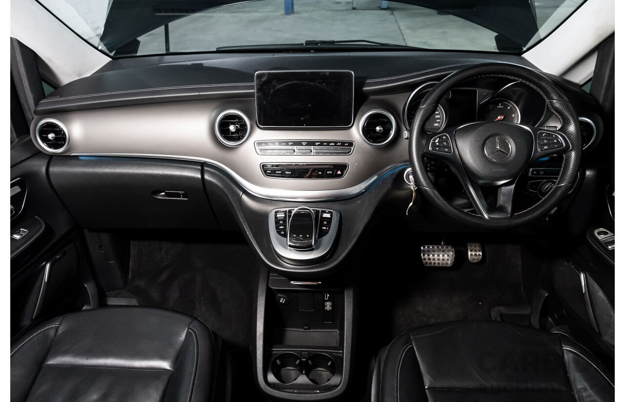 9/2018 Mercedes Benz V250d Avantgarde 447 4d Wagon Obsidian Black Metallic Turbo Diesel2.1L