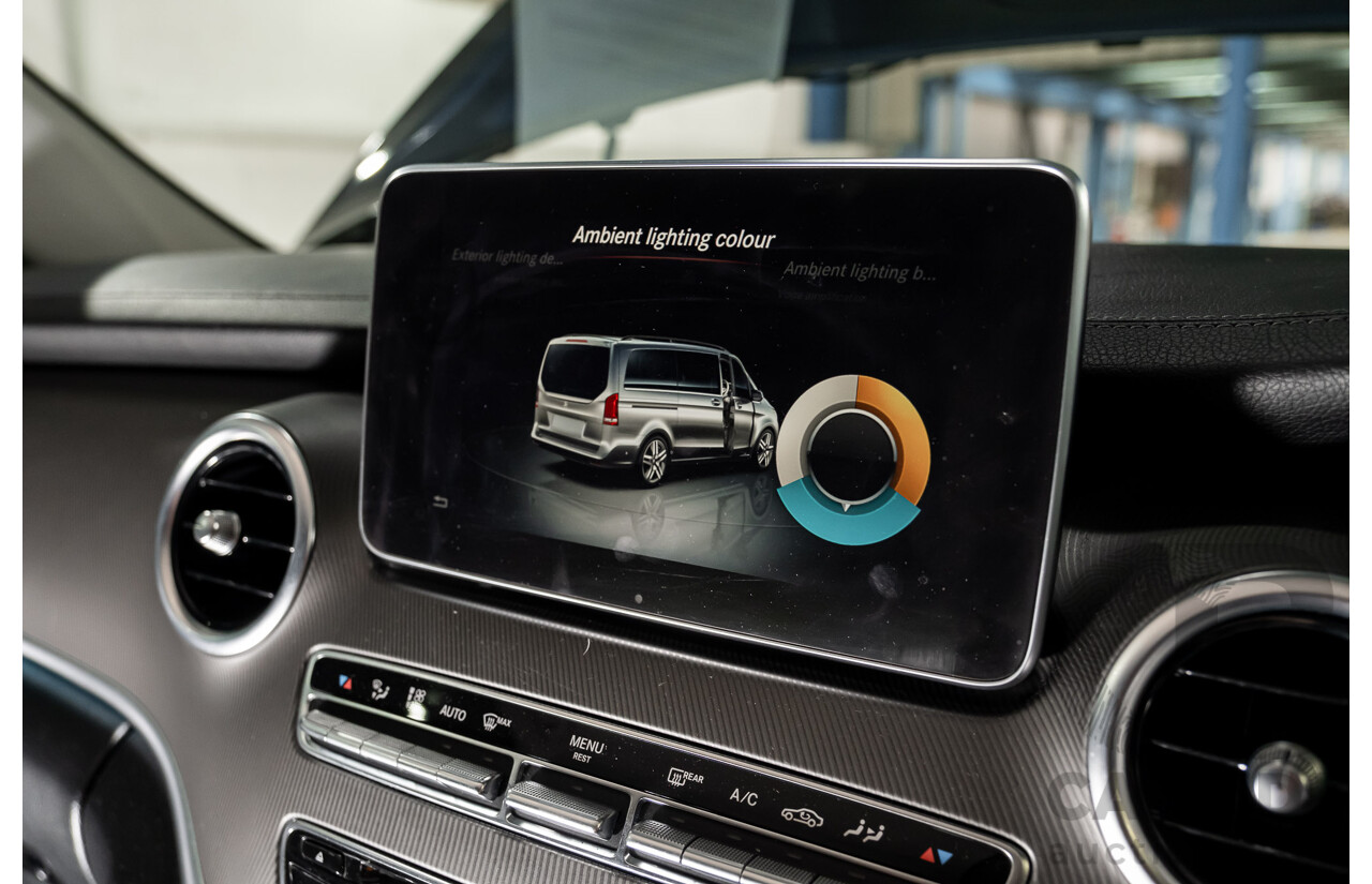 9/2018 Mercedes Benz V250d Avantgarde 447 4d Wagon Obsidian Black Metallic Turbo Diesel2.1L