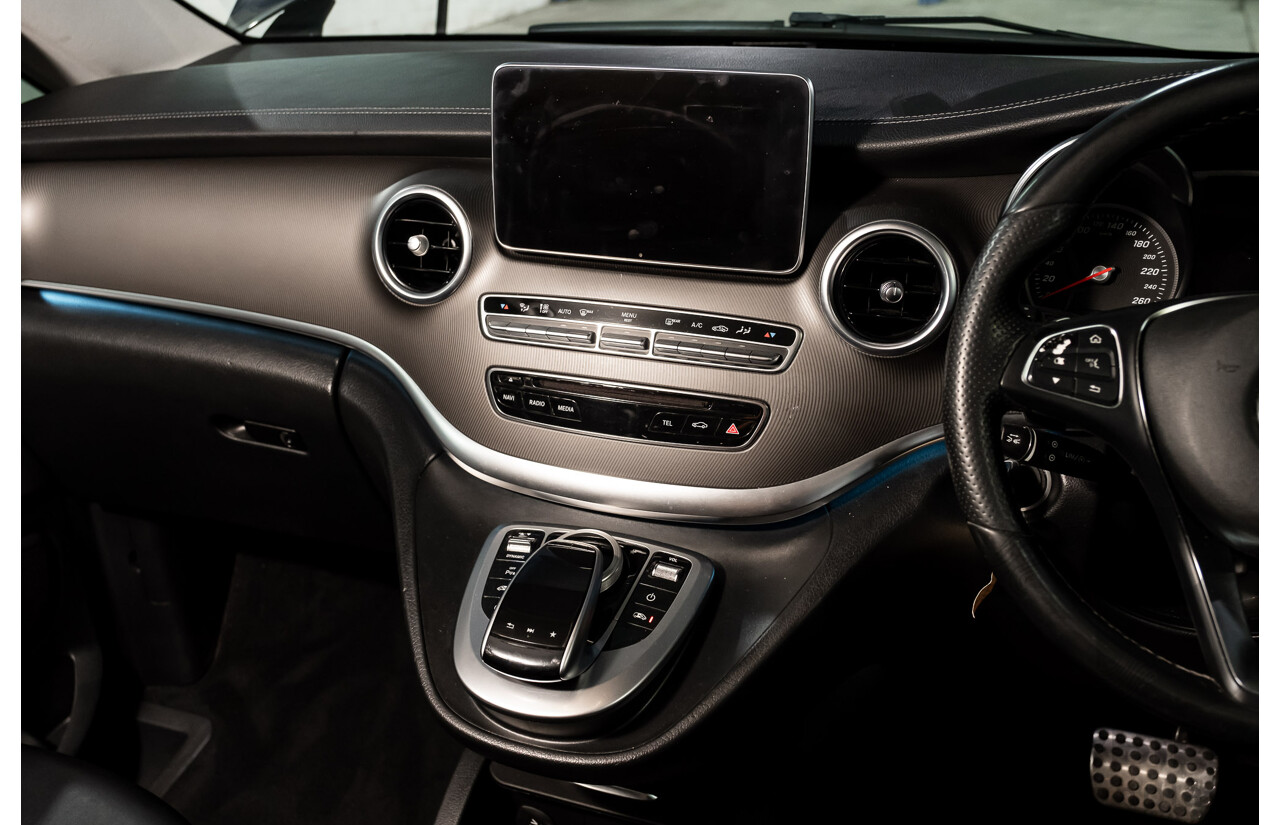 9/2018 Mercedes Benz V250d Avantgarde 447 4d Wagon Obsidian Black Metallic Turbo Diesel2.1L