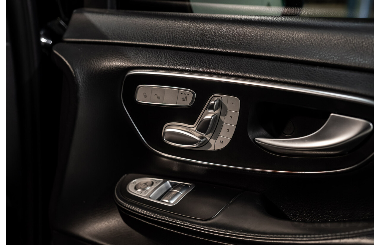 9/2018 Mercedes Benz V250d Avantgarde 447 4d Wagon Obsidian Black Metallic Turbo Diesel2.1L