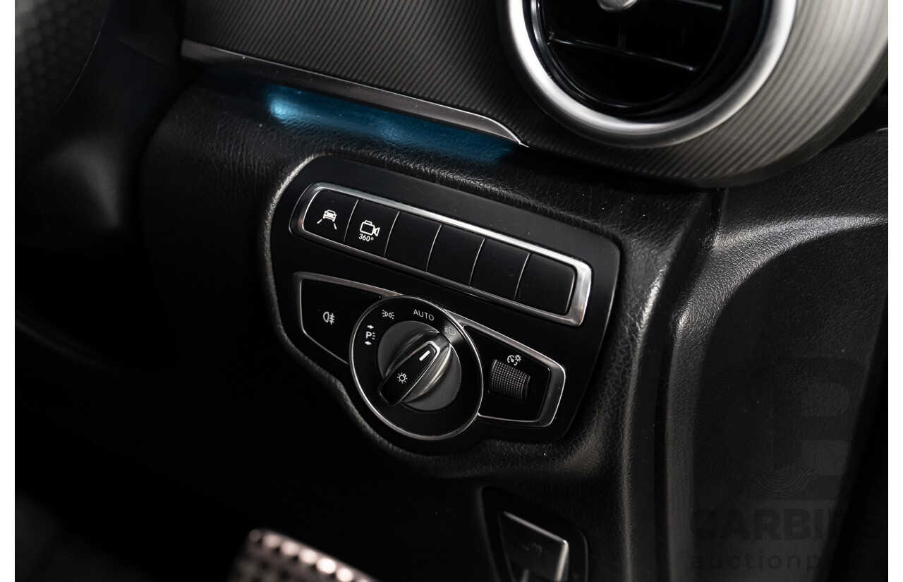 9/2018 Mercedes Benz V250d Avantgarde 447 4d Wagon Obsidian Black Metallic Turbo Diesel2.1L