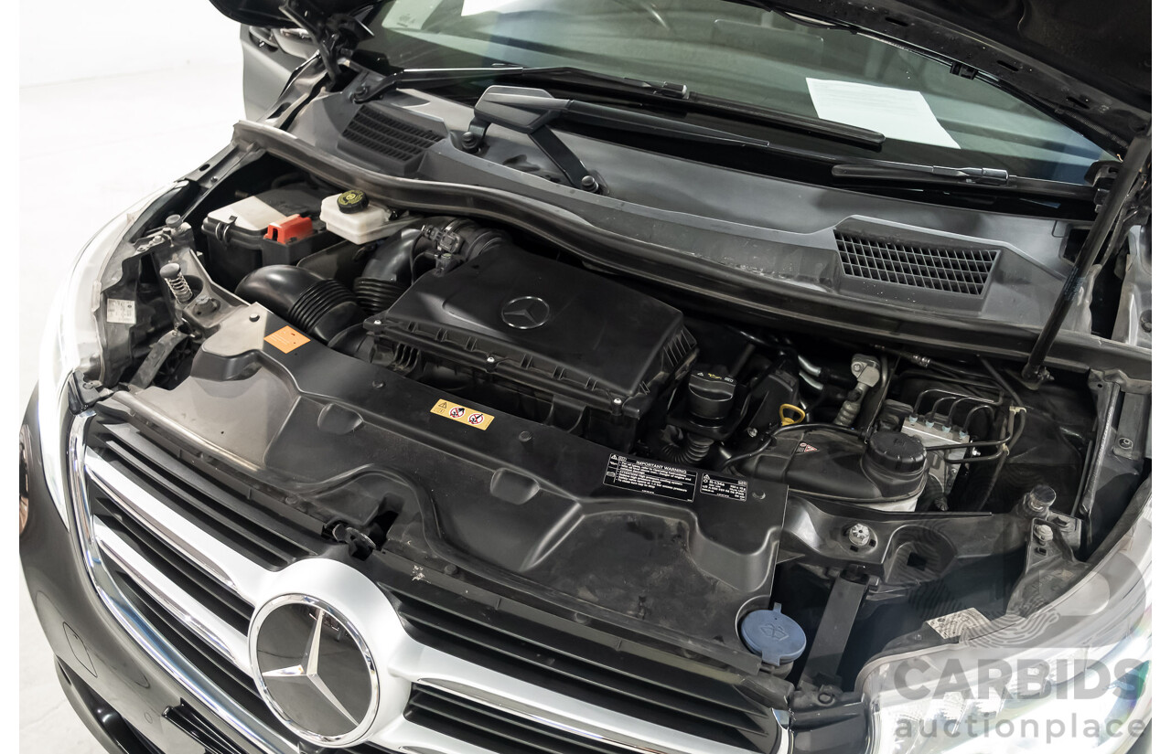 9/2018 Mercedes Benz V250d Avantgarde 447 4d Wagon Obsidian Black Metallic Turbo Diesel2.1L
