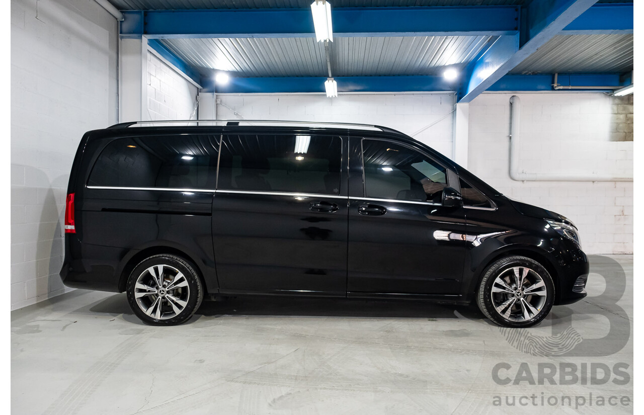 9/2018 Mercedes Benz V250d Avantgarde 447 4d Wagon Obsidian Black Metallic Turbo Diesel2.1L