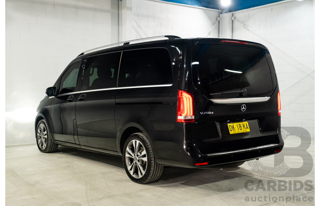 9/2018 Mercedes Benz V250d Avantgarde 447 4d Wagon Obsidian Black Metallic Turbo Diesel2.1L