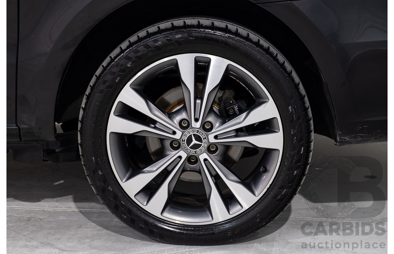 9/2018 Mercedes Benz V250d Avantgarde 447 4d Wagon Obsidian Black Metallic Turbo Diesel2.1L