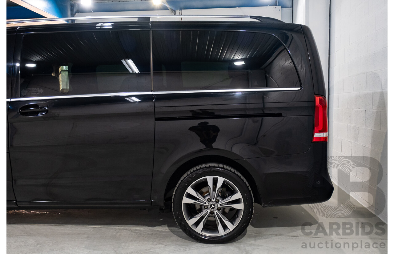 9/2018 Mercedes Benz V250d Avantgarde 447 4d Wagon Obsidian Black Metallic Turbo Diesel2.1L