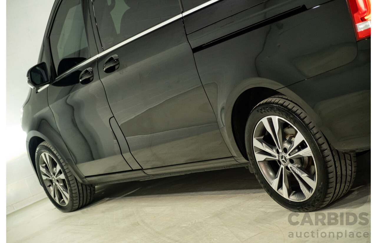 9/2018 Mercedes Benz V250d Avantgarde 447 4d Wagon Obsidian Black Metallic Turbo Diesel2.1L