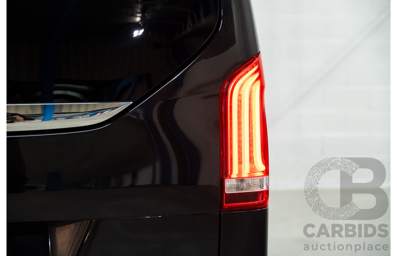 9/2018 Mercedes Benz V250d Avantgarde 447 4d Wagon Obsidian Black Metallic Turbo Diesel2.1L