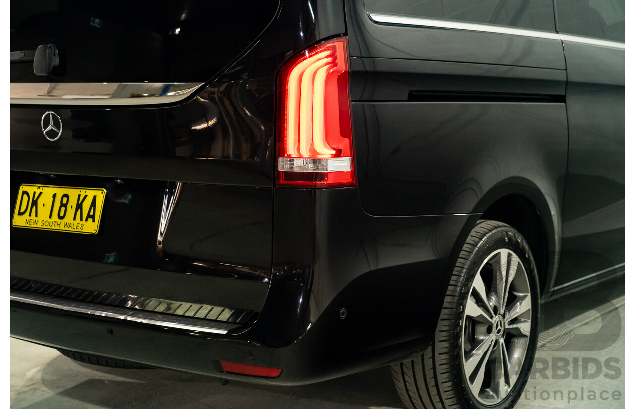 9/2018 Mercedes Benz V250d Avantgarde 447 4d Wagon Obsidian Black Metallic Turbo Diesel2.1L