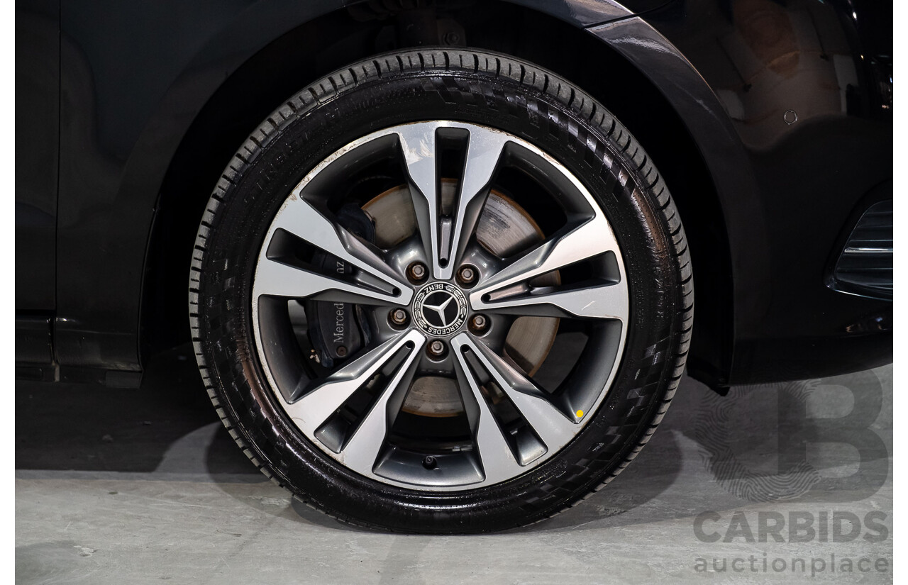 9/2018 Mercedes Benz V250d Avantgarde 447 4d Wagon Obsidian Black Metallic Turbo Diesel2.1L