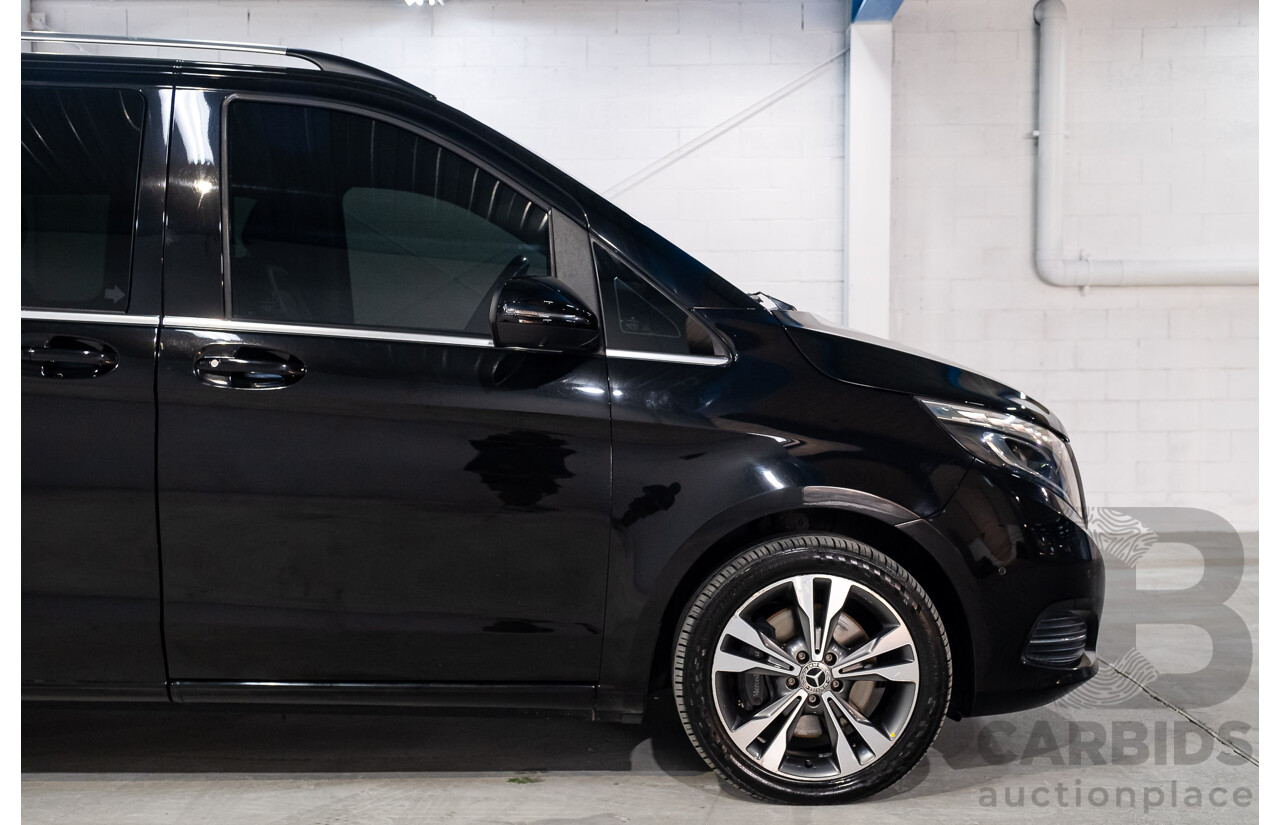 9/2018 Mercedes Benz V250d Avantgarde 447 4d Wagon Obsidian Black Metallic Turbo Diesel2.1L