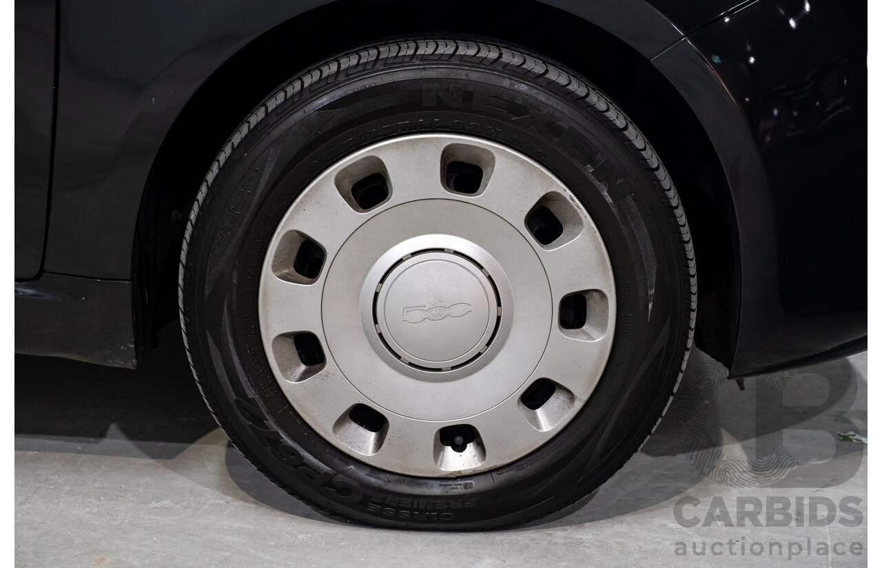 11/2013 Fiat 500 POP MY13 3d Hatchback Black 1.2L