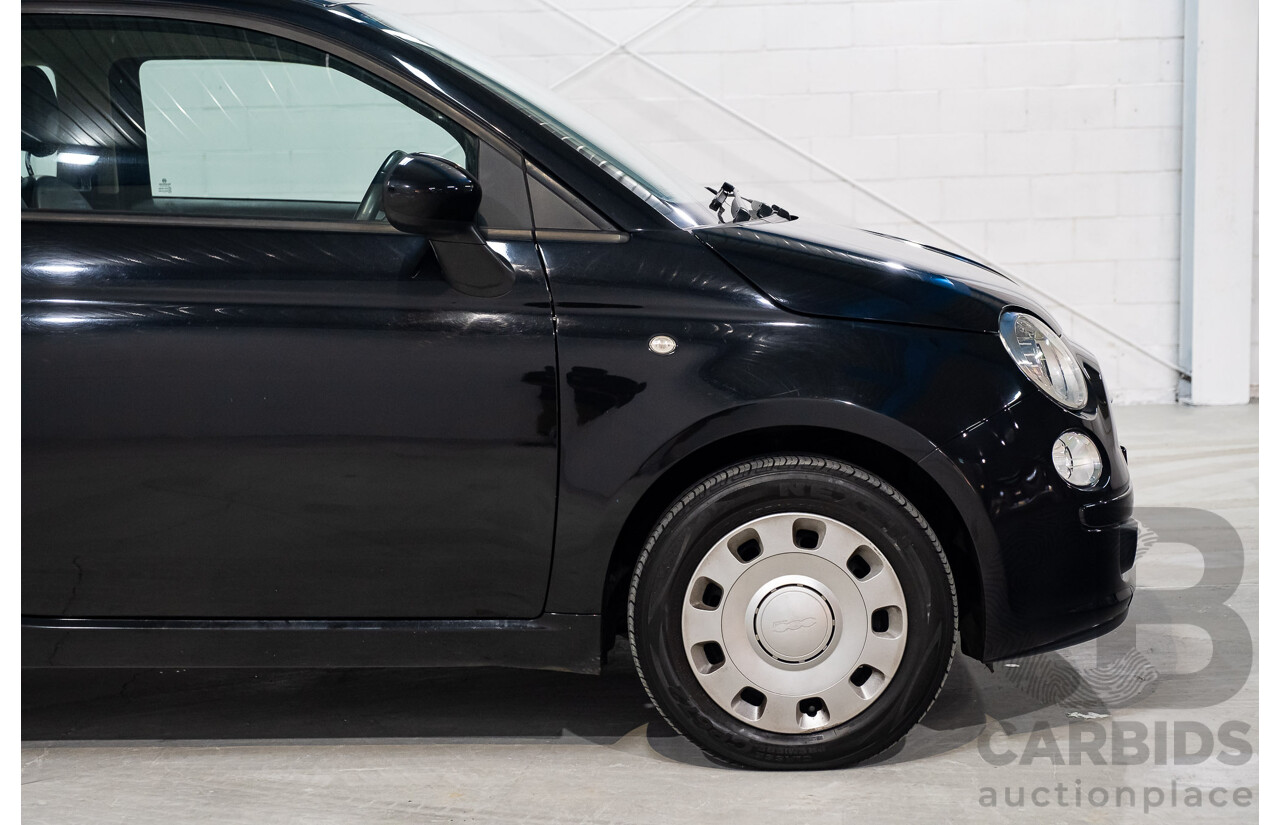 11/2013 Fiat 500 POP MY13 3d Hatchback Black 1.2L