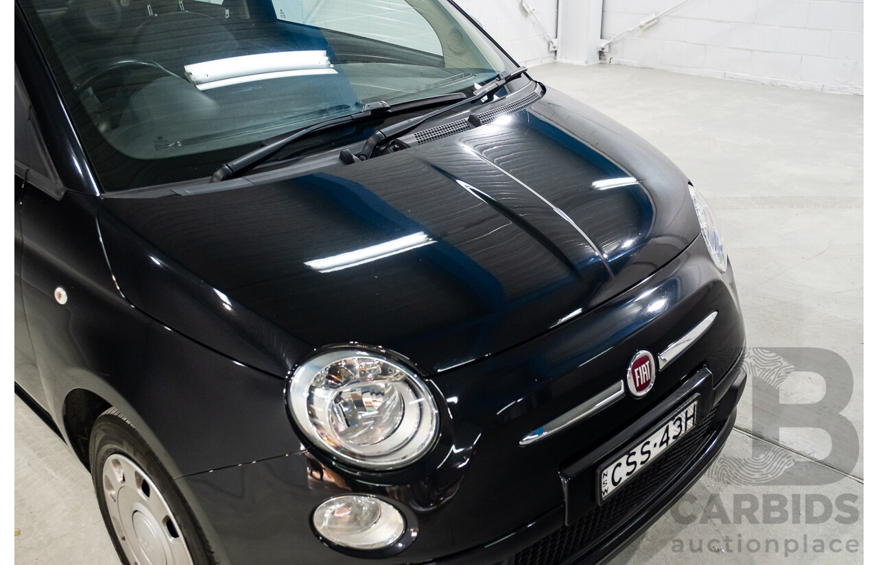 11/2013 Fiat 500 POP MY13 3d Hatchback Black 1.2L
