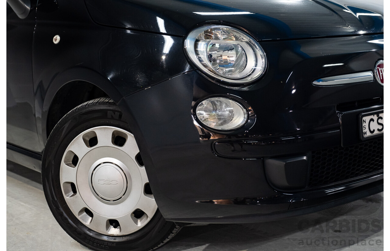 11/2013 Fiat 500 POP MY13 3d Hatchback Black 1.2L