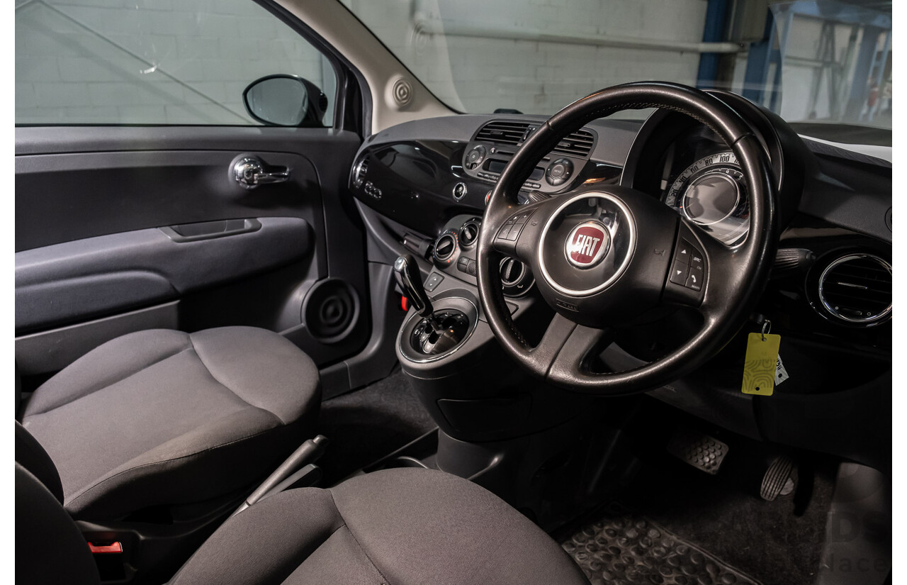 11/2013 Fiat 500 POP MY13 3d Hatchback Black 1.2L