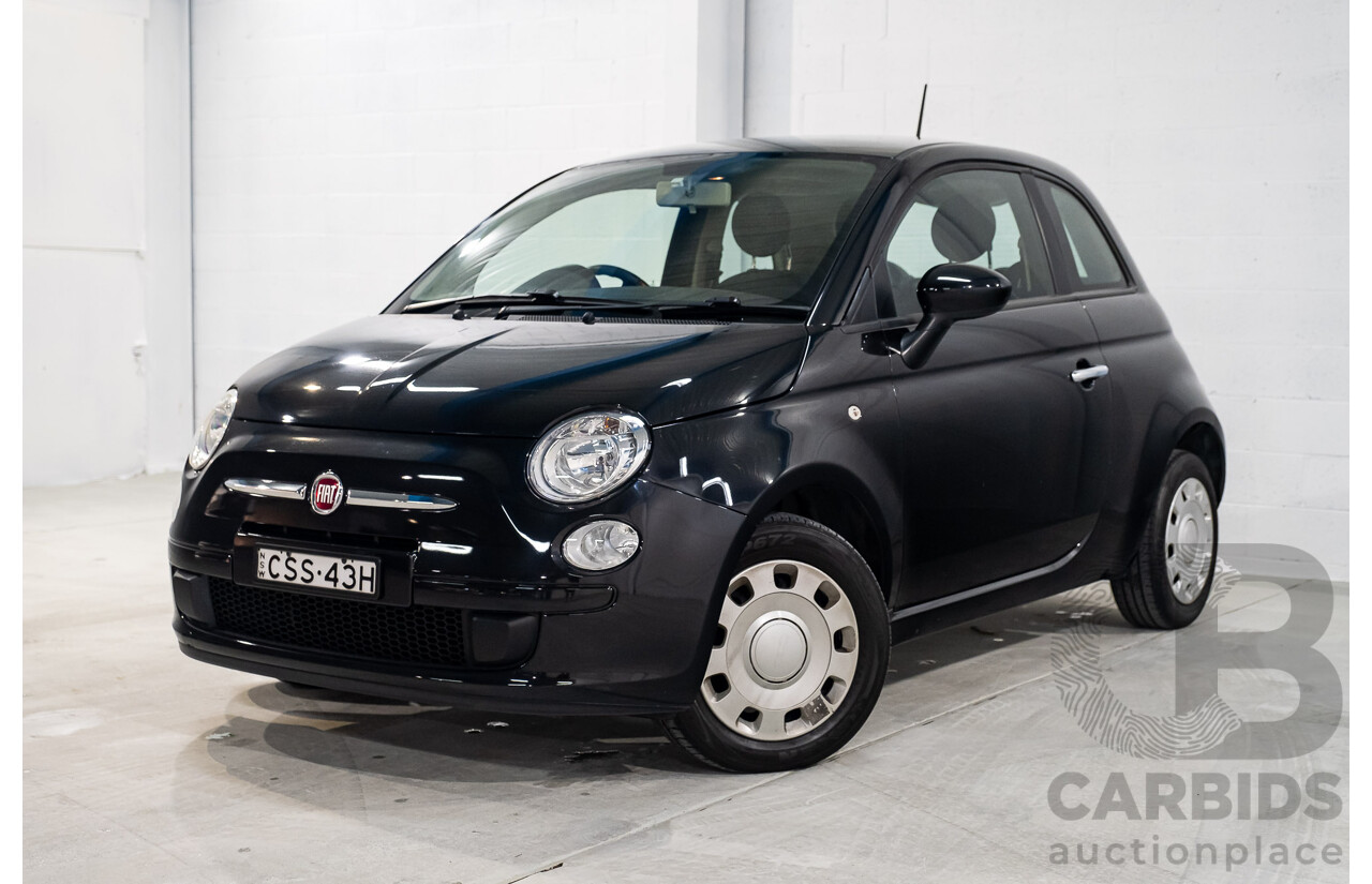 11/2013 Fiat 500 POP MY13 3d Hatchback Black 1.2L