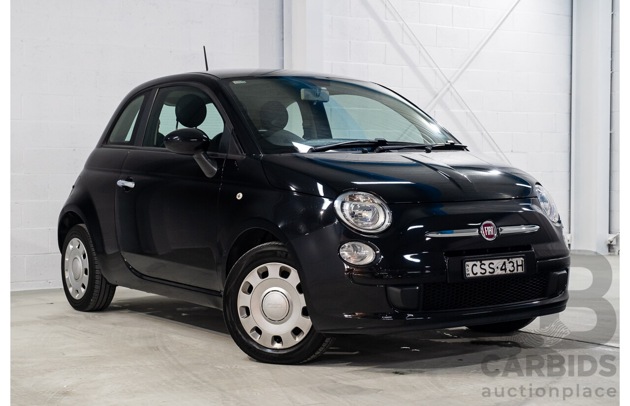 11/2013 Fiat 500 POP MY13 3d Hatchback Black 1.2L