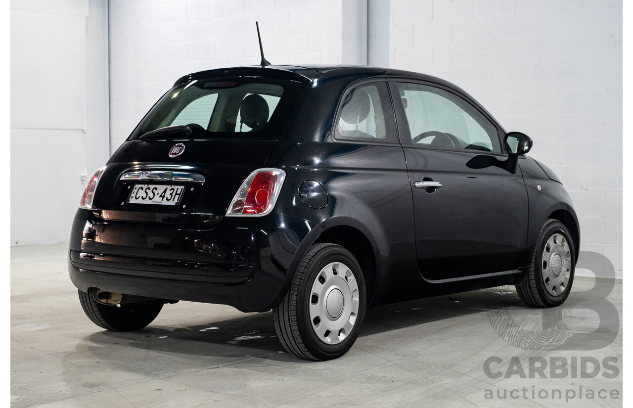 11/2013 Fiat 500 POP MY13 3d Hatchback Black 1.2L