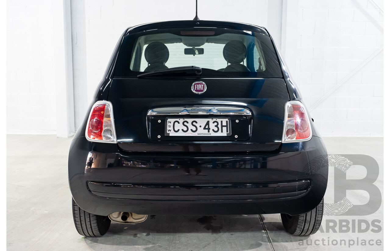11/2013 Fiat 500 POP MY13 3d Hatchback Black 1.2L