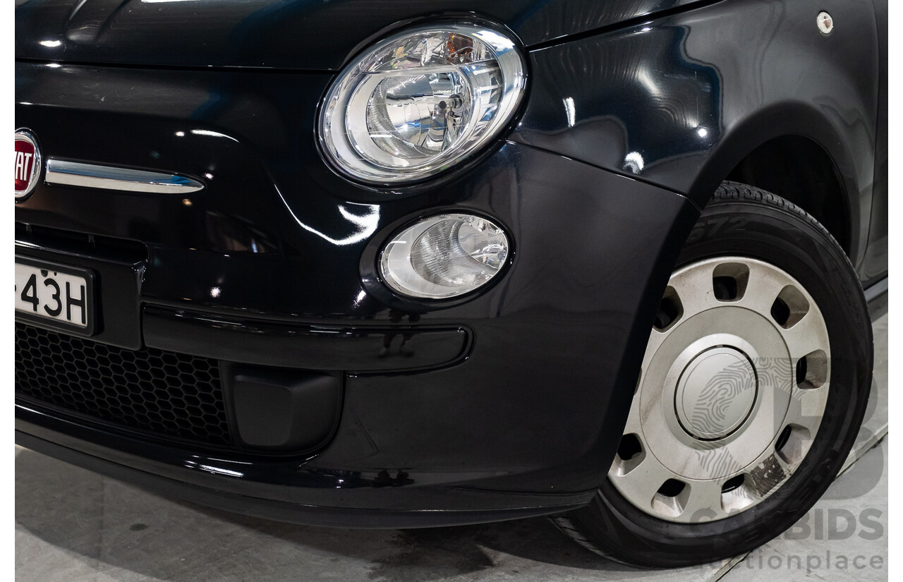 11/2013 Fiat 500 POP MY13 3d Hatchback Black 1.2L