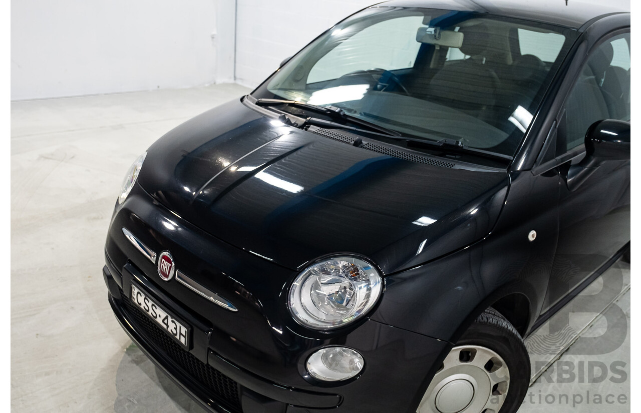 11/2013 Fiat 500 POP MY13 3d Hatchback Black 1.2L