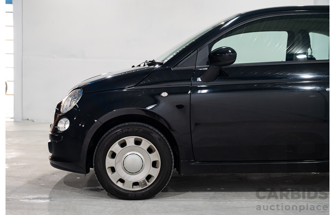 11/2013 Fiat 500 POP MY13 3d Hatchback Black 1.2L