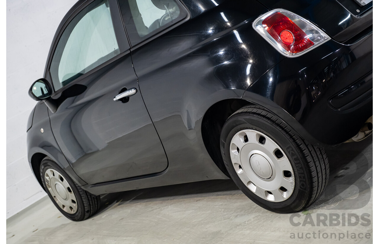 11/2013 Fiat 500 POP MY13 3d Hatchback Black 1.2L