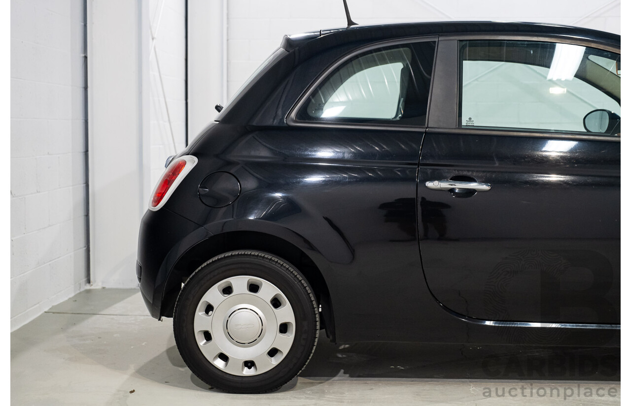11/2013 Fiat 500 POP MY13 3d Hatchback Black 1.2L