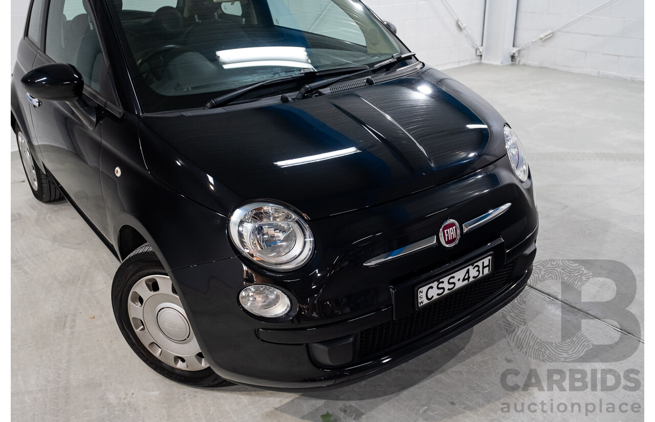 11/2013 Fiat 500 POP MY13 3d Hatchback Black 1.2L