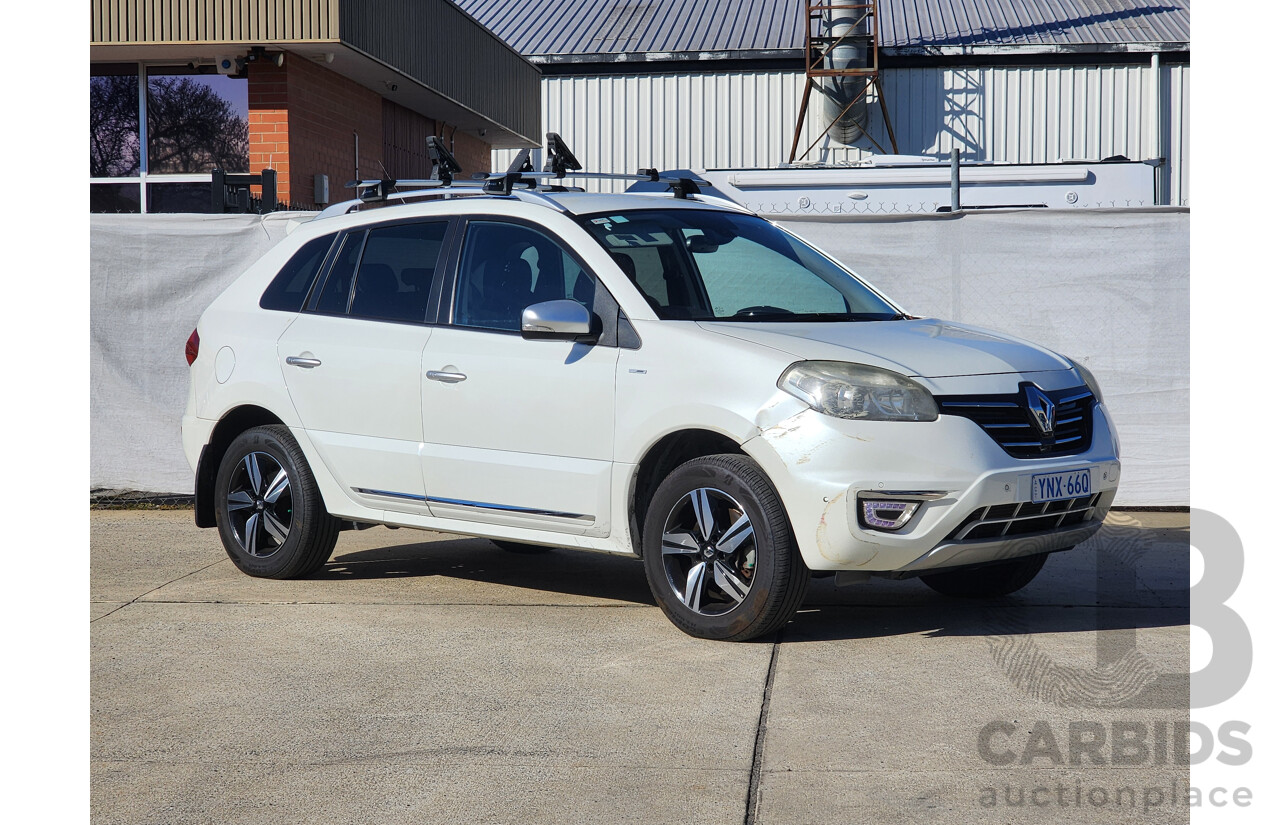 07/2016 Renault Koleos BOSE SE (4x2) FWD H45 MY15 4D Wagon White 2.5L