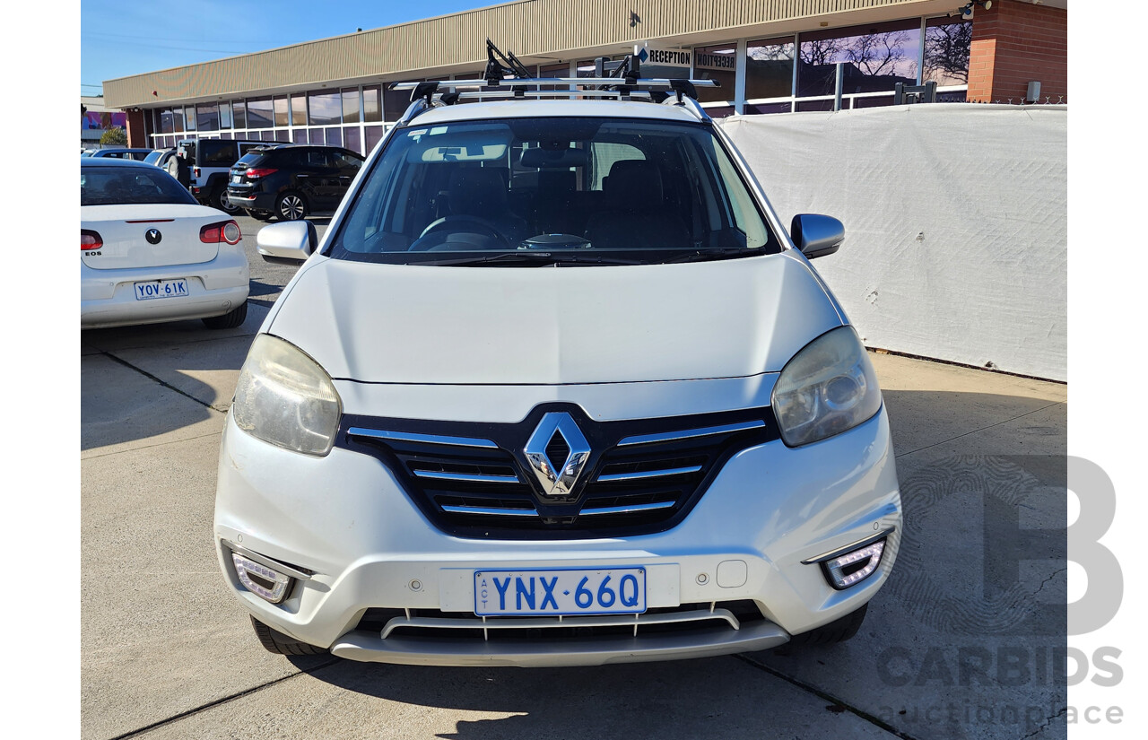 07/2016 Renault Koleos BOSE SE (4x2) FWD H45 MY15 4D Wagon White 2.5L