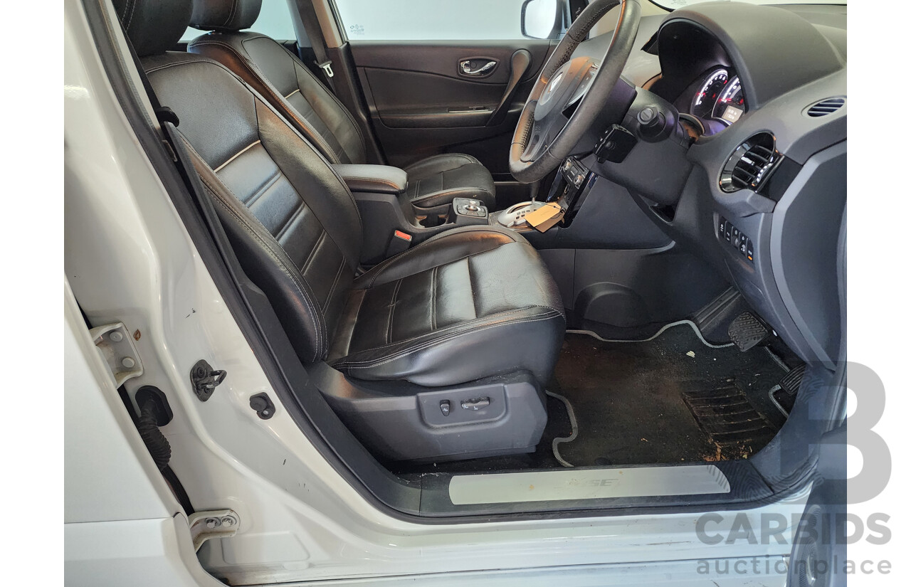 07/2016 Renault Koleos BOSE SE (4x2) FWD H45 MY15 4D Wagon White 2.5L