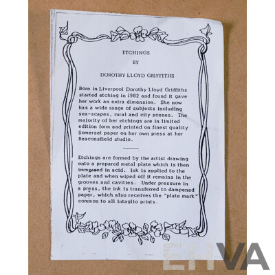 Dorothy Lloyd Griffiths (20th Century, British), London Landmarks 1982, Etching