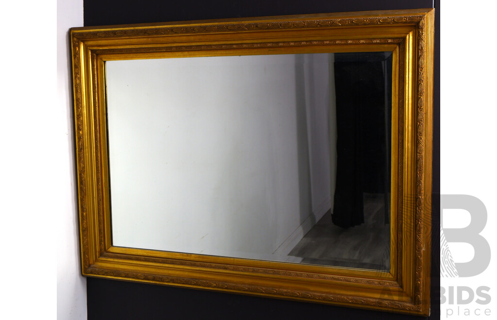 Gilt Framed Mirror with Bevelled Glass