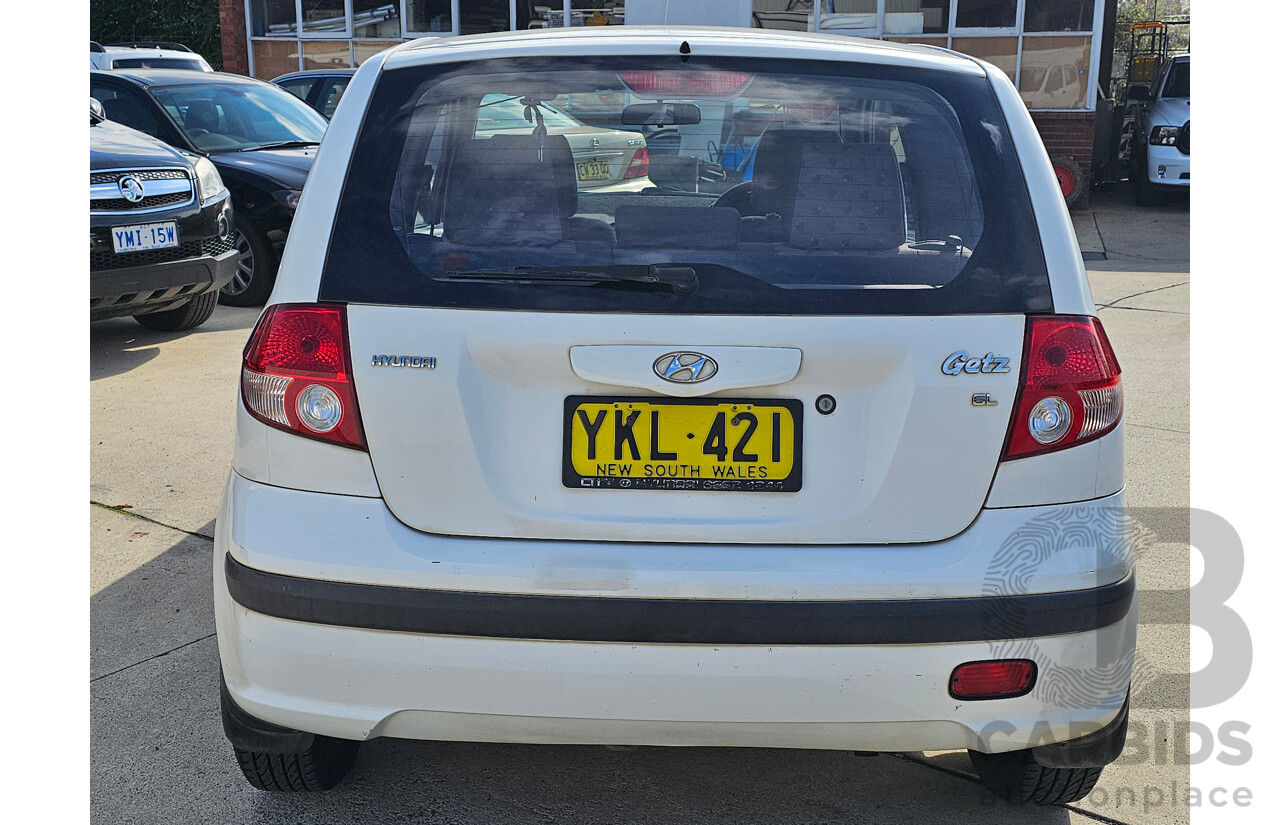 11/2002 Hyundai Getz GL TB 3d Hatchback White 1.5L